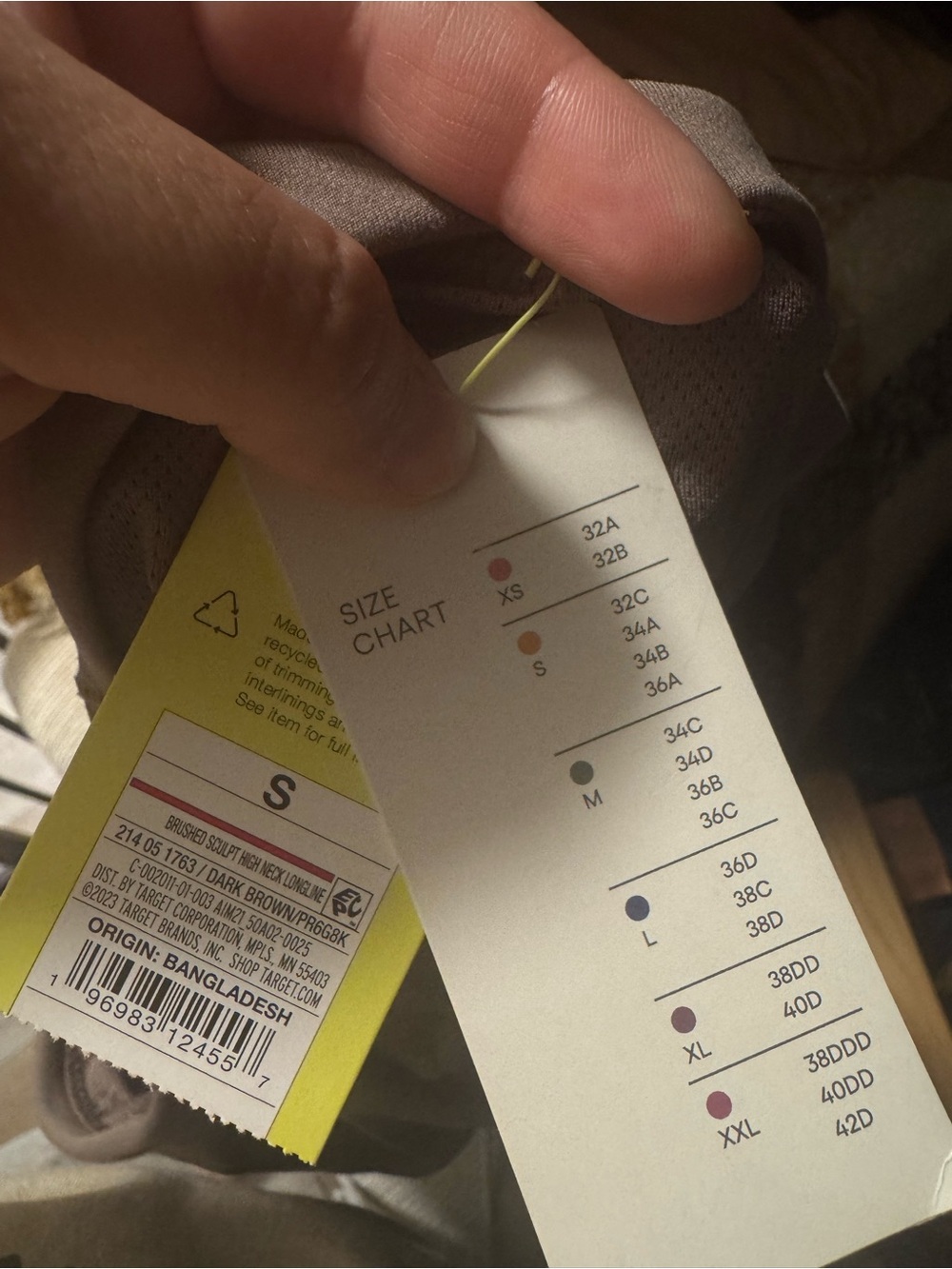 all in motion Taupe High-Neck Sports Bra - Picture 3 of 5
